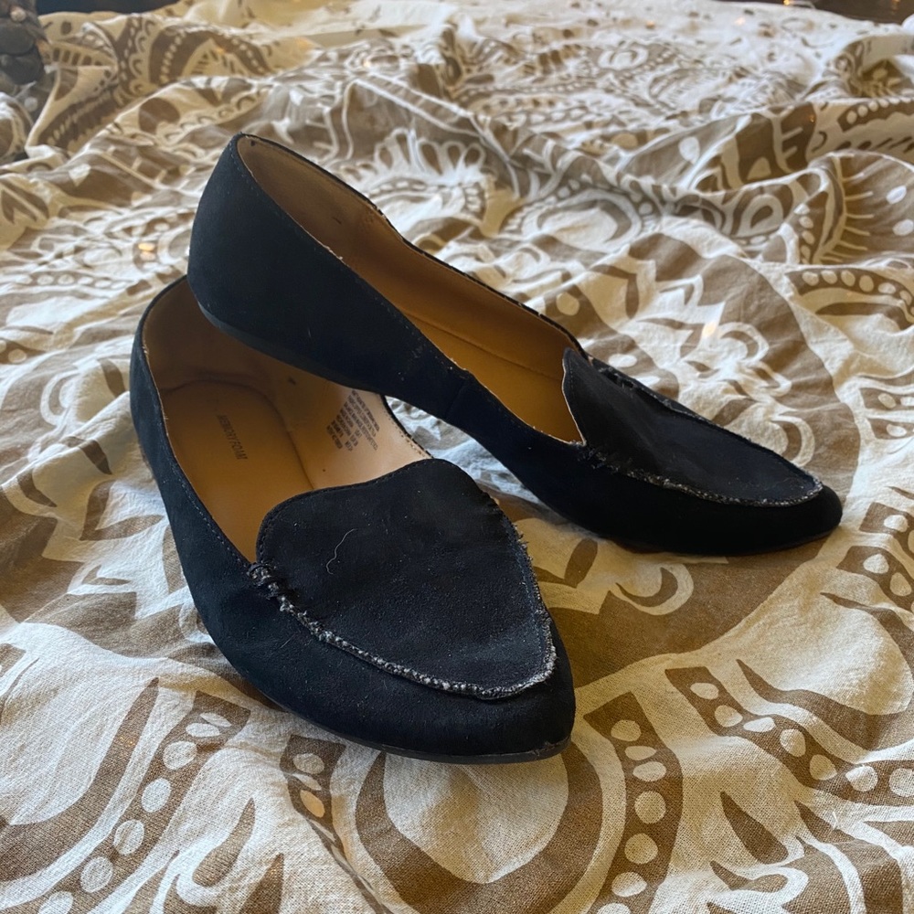 Black Suede Flats